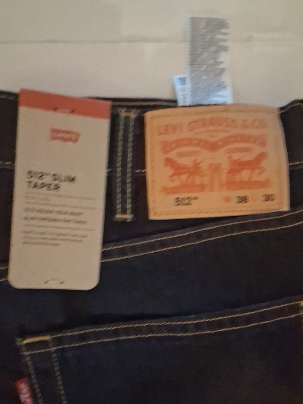 Levi's  512 Slim Taper Fit Jeans - 38x30 NWT - Picture 2 of 5